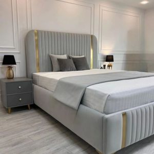 Gold Accent Channel Bed